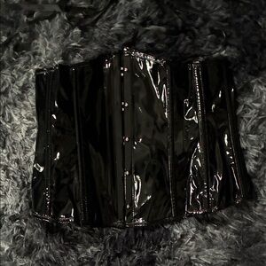 Faux Leather under bust Corset